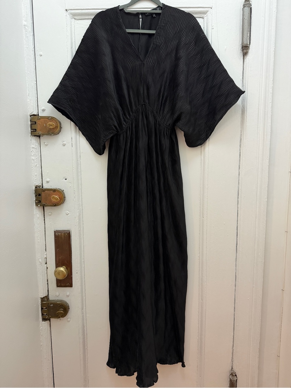 DECJUBA Black Ribbed Wide Legged Jumpsuit